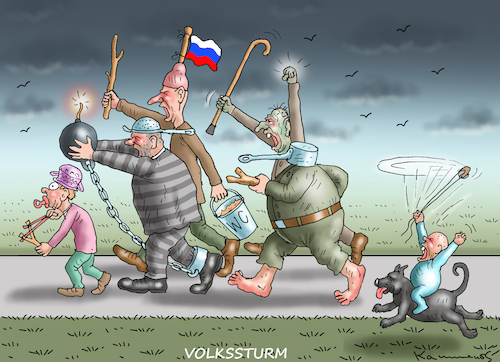 Cartoon: VOLKSSTURM (medium) by marian kamensky tagged putins,bescherung,ukraine,provokation,swift,olaf,scholz,cum,ex,nato,osterweiterungeinberufung,panzerlieferant,putins,bescherung,ukraine,provokation,swift,olaf,scholz,cum,ex,nato,osterweiterungeinberufung,panzerlieferant