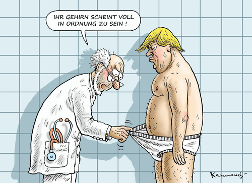 Cartoon: VOLLGESUNDER TRUMP (medium) by marian kamensky tagged obama,trump,präsidentenwahlen,usa,baba,vanga,republikaner,demokraten,faschismus,obama,trump,präsidentenwahlen,usa,baba,vanga,republikaner,demokraten,faschismus