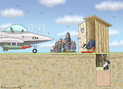 Cartoon: WAFFENRUHE MIT IRAN (medium) by marian kamensky tagged waffenruhe,mit,iran,waffenruhe,mit,iran