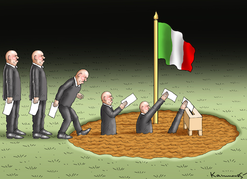 Cartoon: WAHLEN IN ITALIEN (medium) by marian kamensky tagged wahlen,in,italien,wahlen,in,italien