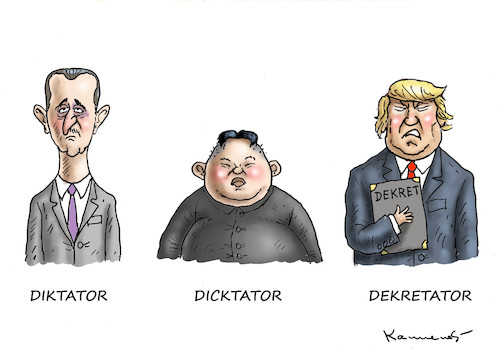 Cartoon: WARUM DIE WELT UNTERGEHT (medium) by marian kamensky tagged obama,trump,präsidentenwahlen,usa,baba,vanga,republikaner,inauguration,demokraten,kim,jong,un,nord,korea,wikileaks,faschismus,obama,trump,präsidentenwahlen,usa,baba,vanga,republikaner,inauguration,demokraten,kim,jong,un,nord,korea,wikileaks,faschismus