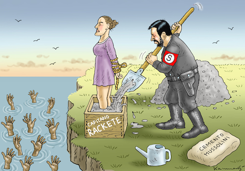 Cartoon: WÜTENDER DUCE SALVINI (medium) by marian kamensky tagged merkel,seehofer,unionskrise,csu,cdu,flüchtlinge,kontrollzentren,für,salvini,defizit,sea,watch,merkel,seehofer,unionskrise,csu,cdu,flüchtlinge,kontrollzentren,für,salvini,defizit,sea,watch