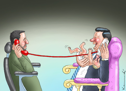 Cartoon: XI RUFT SELENSKYJ AN (medium) by marian kamensky tagged xi,ruft,selenskyj,an,xi,ruft,selenskyj,an