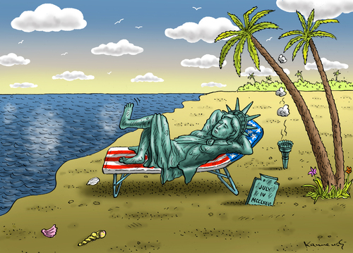 Cartoon: Zwangsurlaub (medium) by marian kamensky tagged usa,haushaltsdefizit,tea,party,obama,care,republikaner,staatspleite,freiheitsstatue,usa,haushaltsdefizit,tea,party,obama,care,republikaner,staatspleite,freiheitsstatue