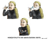 Cartoon: ABENDLÄNDERIN OERTEL (small) by marian kamensky tagged lügenpresse,unwort,des,jahres,goebbels,oertel,pegida,dresden