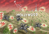 Cartoon: APOLAKYPTISCHE REITER (small) by marian kamensky tagged apolakyptische,reiter,hollywood,los,angeles,brände