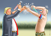 Cartoon: APOLLO 2020 VERSUS SPUTNIK V (small) by marian kamensky tagged us,wahlen,joe,biden,trump,corona,bob,woodward,putin,impfstoff