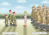 Cartoon: BERATERÜBERMACHT (small) by marian kamensky tagged beraterüberaffäre,ursula,von,der,leyen,wehrmacht