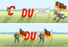 Cartoon: CDU WILL FAHNEN (small) by marian kamensky tagged merkel,seehofer,unionskrise,csu,cdu,flüchtlinge,gauland,merz,afd,akk,spahn,pegida,hutbürger,höcke,führer,wahlen,thüringen