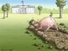 Cartoon: CONGRATULATION AMERICA (small) by marian kamensky tagged obama,trump,präsidentenwahlen,usa,baba,vanga,republikaner,demokraten,faschismus