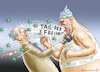 Cartoon: COVIDIOTENAUFSTAND (small) by marian kamensky tagged coronavirus,epidemie,gesundheit,panik,stillegung,george,floyd,twittertrump,pandemie