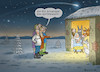 Cartoon: EIN GUTMENSCH IST GEBOREN (small) by marian kamensky tagged gutmensch,faschismus,populismus,weihnachten