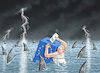 Cartoon: EU QUALEN (small) by marian kamensky tagged eu,wahlen,afd,rechtsradikal,lügen,krah,korruption,spionage