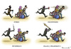 Cartoon: EUROPÄISCHE FLÜCHTLINGSPOLITIK (small) by marian kamensky tagged flüchtlingspolitik,griechenland,eu,österreich,deutschland,türkei,gabrial,schäuble,erbarmumngswürdig