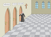 Cartoon: EVANGELISCHE KIRCHE (small) by marian kamensky tagged evangelische,kirche,sexskandal