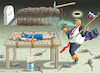 Cartoon: FASCHISMUS IST IMMER SADISMUS (small) by marian kamensky tagged eu,zollstreit,in,schottland,beendet,trump