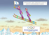 Cartoon: FEINDE UNTER SICH (small) by marian kamensky tagged putin,in,pyonyang,2018,olympische,winterspiele