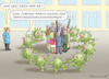 Cartoon: FRAU MERKEL BESORGT (small) by marian kamensky tagged coronavirus,epidemie,gesundheit,panik,stillegung,trump,pandemie