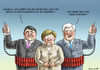 Cartoon: Frau Merkel unter Freunden (small) by marian kamensky tagged eu,flüchtlinge,asyl,politik,willkommenskultur,terrorismus,heidenau,horst,seehofer,bayern