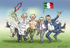 Cartoon: FRIEDENSENGEL PUTIN IN ITALIEN (small) by marian kamensky tagged putin,expo,2015,renzi,papst,friedensengel