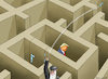 Cartoon: FRIEDENSLABYRINTH (small) by marian kamensky tagged strasse,von,hormus,wieder,gesperrt,no,pershings,for,merz,tomahawks