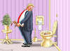 Cartoon: GEHIRNLOS (small) by marian kamensky tagged trump,und,der,hurrikan,milton,us,wahlen,jeff,bezos,dreht,durch,the,washington,post,musk,tesla,project,2025