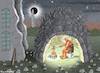 Cartoon: HAPPY NEANDERTHAL HALLOWEEN (small) by marian kamensky tagged happy,neanderthal,white,house,halloween
