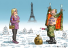 Cartoon: HAPPY NEW YEAR 2015 (small) by marian kamensky tagged happy,new,year,2015,marine,le,pen,putin,front,national,faschismus,nationalismus