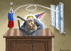 Cartoon: JOE BIDENS CYBER ATTACKE (small) by marian kamensky tagged joe,bidens,cyber,attacke,putin,wikileaks