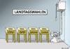 Cartoon: LANDTAGSWAHLEN (small) by marian kamensky tagged eu,flüchtlinge,asyl,politik,willkommenskultur,terrorismus,heidenau,horst,seehofer,landtagswahlen,bayern