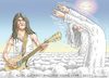 Cartoon: MALCOLM YOUNG  AC DC (small) by marian kamensky tagged malcolm,young,dies,ac,dc