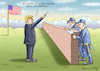 Cartoon: MAUER NICHT HOCH GENUG (small) by marian kamensky tagged obama trump präsidentenwahlen usa baba vanga republikaner inauguration demokraten wikileaks faschismus