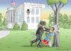 Cartoon: MEHR GEWALT MIT TRUMP (small) by marian kamensky tagged obama,trump,präsidentenwahlen,usa,baba,vanga,republikaner,inauguration,demokraten,polizeigewalt,wikileaks,faschismus