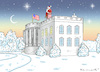 Cartoon: MERRY CHRISTMAS MR. PRESIDENT ! (small) by marian kamensky tagged obama,trump,präsidentenwahlen,usa,baba,vanga,republikaner,inauguration,demokraten,us,steuer,reform,weihnachten,wikileaks,faschismus
