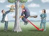 Cartoon: MUSK UNTERSTÜTZT TRUMP (small) by marian kamensky tagged musk,unterstützt,trump