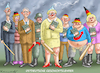 Cartoon: OSTDEUTSCHE GESCHICHTSLEHRER (small) by marian kamensky tagged wahlen,in,sachsen,und,thüringen,afd,höcke,faschismus