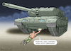 Cartoon: PESKOW DIE PANZER WERDEN BRENNE (small) by marian kamensky tagged verteidigungsministerium,boris,pistorius,leopard