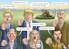 Cartoon: NAZIS FIRST (small) by marian kamensky tagged obama trump präsidentenwahlen usa baba vanga republikaner inauguration demokraten wikileaks faschismus