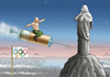 Cartoon: PUTIN DARF NACH RIO (small) by marian kamensky tagged rio,2016,zika,virus,olympische,spiele,doping,putin