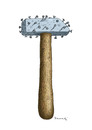 Cartoon: Rache der Nägel (small) by marian kamensky tagged hammer,rache,der,nägel,politik