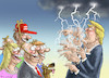 Cartoon: REPUBLIKANER (small) by marian kamensky tagged obama trump präsidentenwahlen usa baba vanga republikaner inauguration demokraten wikileaks faschismus