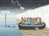 Cartoon: RISHI SUNAK HAT EIN HALS-PROBLEM (small) by marian kamensky tagged rishi,sunak,ruanda,flüchtlinge,abschiebung