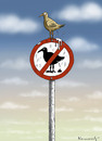 Cartoon: SCHEISSVOGELVERBOT (small) by marian kamensky tagged verbote,ordnung,kultur,scheisse,vogel,freiheit