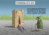 Cartoon: Sommerloch 2014 (small) by marian kamensky tagged tübingen,sommerloch,hählenforscher