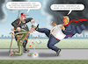 Cartoon: TERRORISMUSBEKÄMPFUNG (small) by marian kamensky tagged ein,nazi,bekämpft,die,antifa