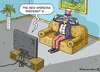 Cartoon: THE NEW AMERICAN PRESIDENT (small) by marian kamensky tagged obama,trump,präsidentenwahlen,usa,baba,vanga,republikaner,demokraten,faschismus