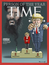 Cartoon: TIME (small) by marian kamensky tagged präsident,donald,trump,repiblikaner,präsidentenwahl,in,amerika