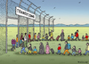 Cartoon: TRANSITZONE (small) by marian kamensky tagged eu,flüchtlinge,asyl,politik,willkommenskultur,terrorismus,transitzone,heidenau,horst,seehofer,bayern
