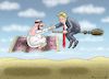 Cartoon: TRUMP IN SAUDI ARABIEN (small) by marian kamensky tagged obama,trump,präsidentenwahlen,usa,baba,vanga,republikaner,inauguration,demokraten,fbi,james,comey,in,saudi,arabien,wikileaks,faschismus
