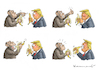 Cartoon: TRUMP LERNT BANANEN ESSEN (small) by marian kamensky tagged obama,trump,präsidentenwahlen,usa,baba,vanga,republikaner,inauguration,demokraten,wikileaks,faschismus,jamal,khashoggi